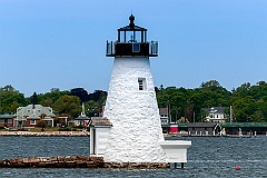 Palmer Island Light Tower in New Bedford Harbor